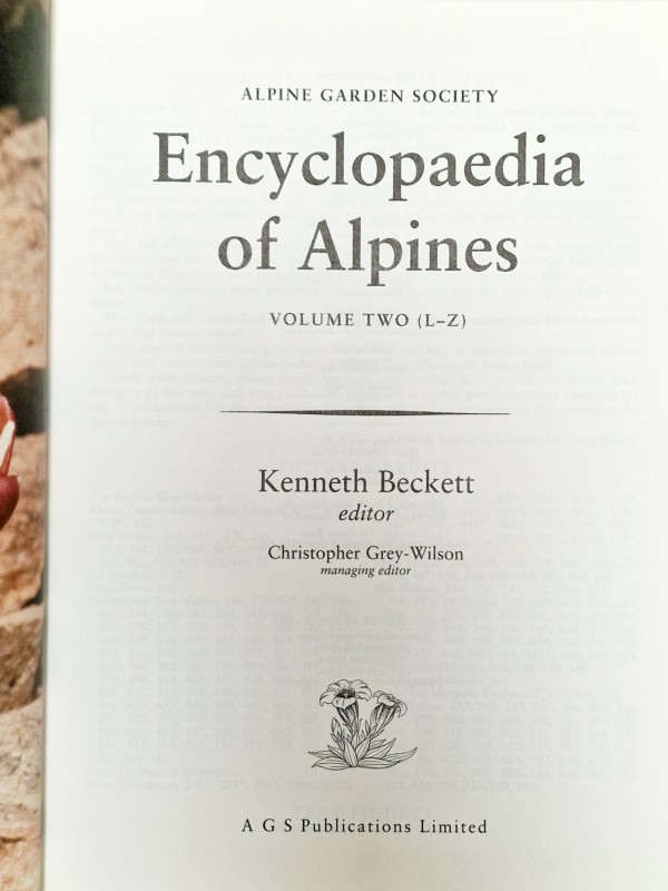 AGS Encyclopaedia of Alpines vol I & II