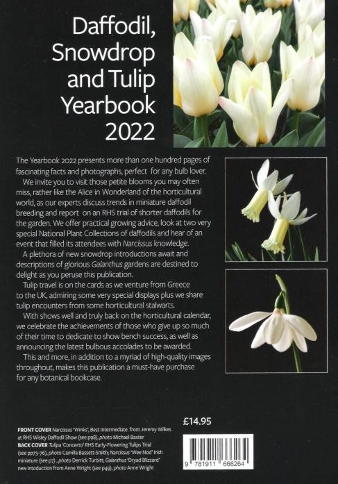 RHS Daffodil Snowdrop Tulip Yearbook 2022