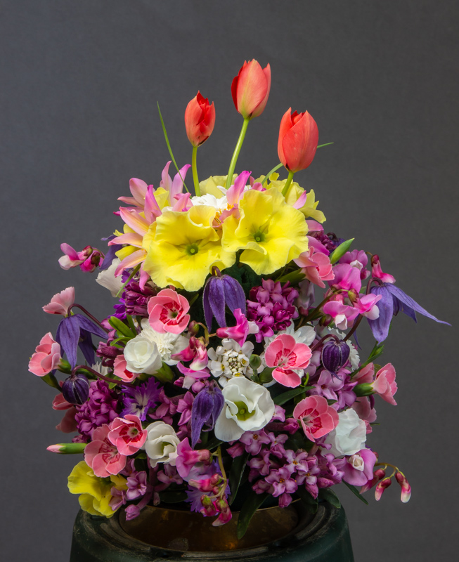 Flower arrangement exhibited by Anne Vale