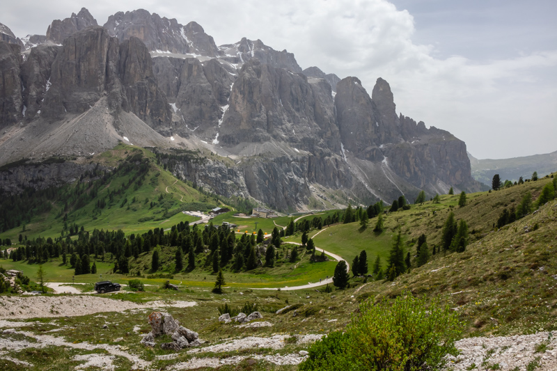 view of the Sella massif